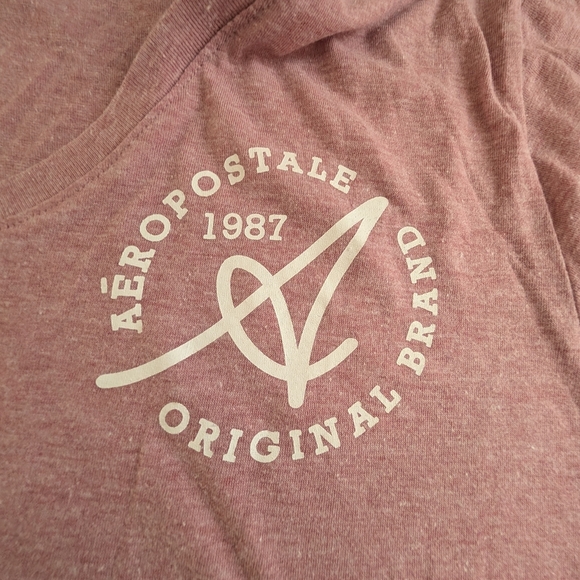 Aeropostale Pink V-Neck T-Shirt - Picture 4 of 6
